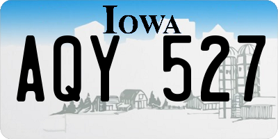 IA license plate AQY527