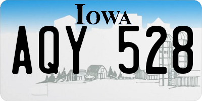 IA license plate AQY528