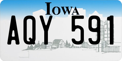IA license plate AQY591