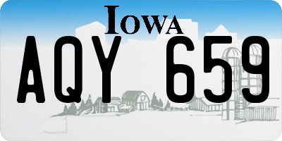 IA license plate AQY659