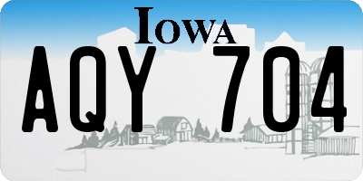 IA license plate AQY704