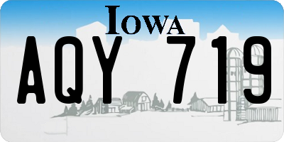 IA license plate AQY719
