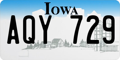 IA license plate AQY729