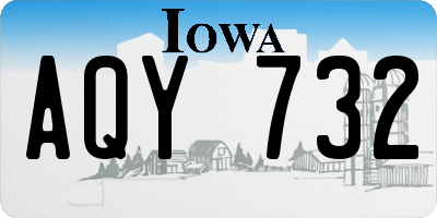 IA license plate AQY732