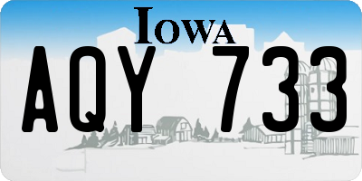 IA license plate AQY733