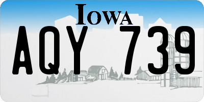 IA license plate AQY739