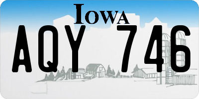 IA license plate AQY746