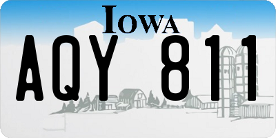 IA license plate AQY811