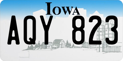 IA license plate AQY823