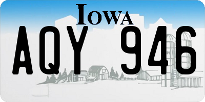 IA license plate AQY946