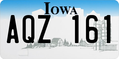 IA license plate AQZ161