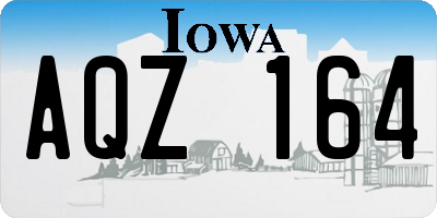 IA license plate AQZ164