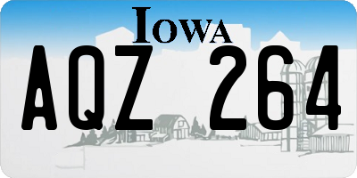 IA license plate AQZ264