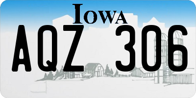IA license plate AQZ306