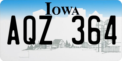 IA license plate AQZ364