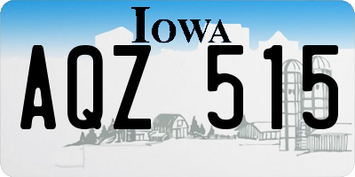 IA license plate AQZ515