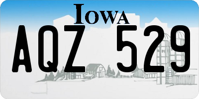 IA license plate AQZ529