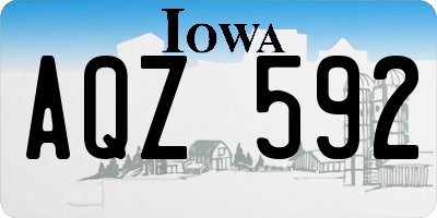 IA license plate AQZ592