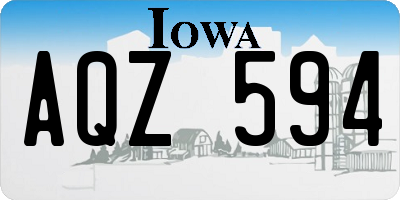 IA license plate AQZ594