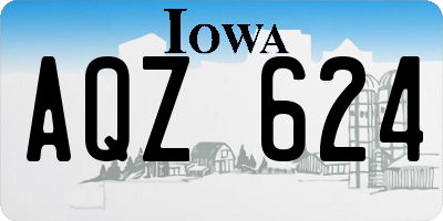 IA license plate AQZ624