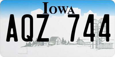 IA license plate AQZ744