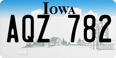 IA license plate AQZ782