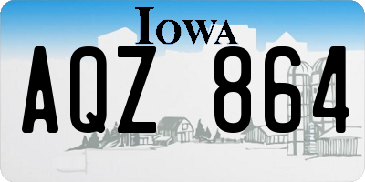 IA license plate AQZ864