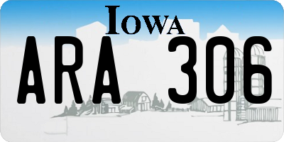 IA license plate ARA306