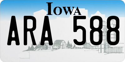 IA license plate ARA588