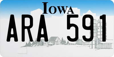 IA license plate ARA591
