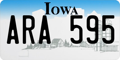 IA license plate ARA595