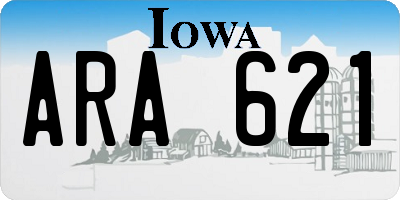 IA license plate ARA621