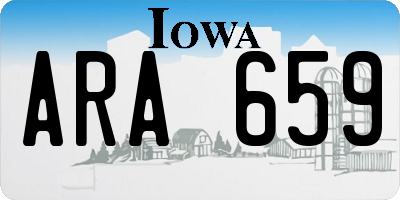 IA license plate ARA659