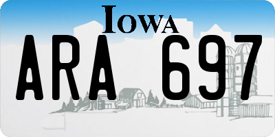 IA license plate ARA697