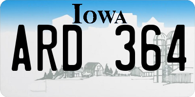 IA license plate ARD364
