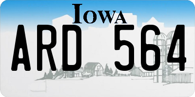IA license plate ARD564