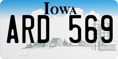 IA license plate ARD569