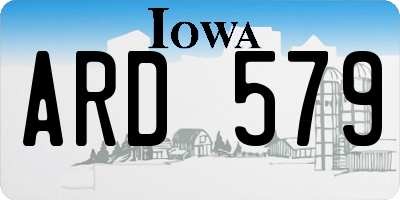 IA license plate ARD579