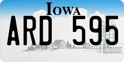 IA license plate ARD595