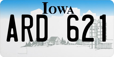 IA license plate ARD621
