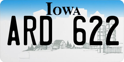 IA license plate ARD622
