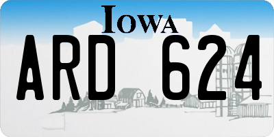 IA license plate ARD624