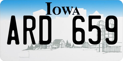 IA license plate ARD659