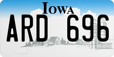 IA license plate ARD696