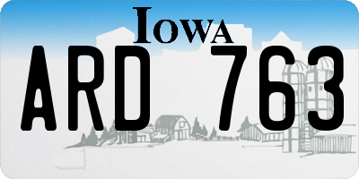 IA license plate ARD763