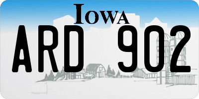 IA license plate ARD902