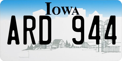 IA license plate ARD944