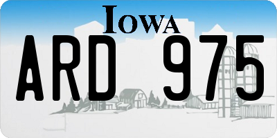 IA license plate ARD975