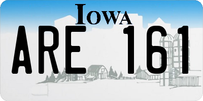 IA license plate ARE161