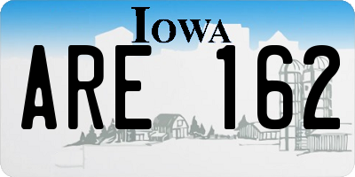 IA license plate ARE162